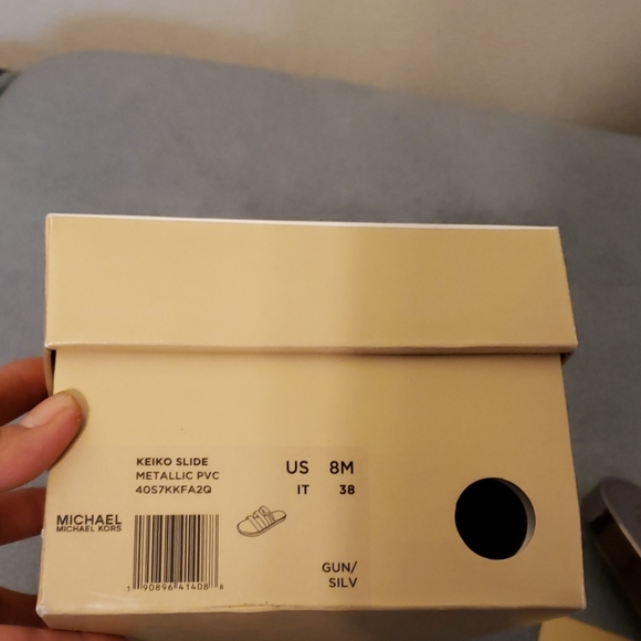 Michael kors keiko slide sanals new w box size 8 m - Picture 3 of 8